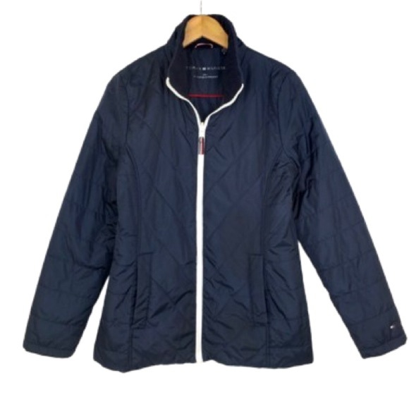 Tommy Hilfiger 3-in-1 All Weather System Jacket Women’s Size Medium Navy Blue - Picture 1 of 11